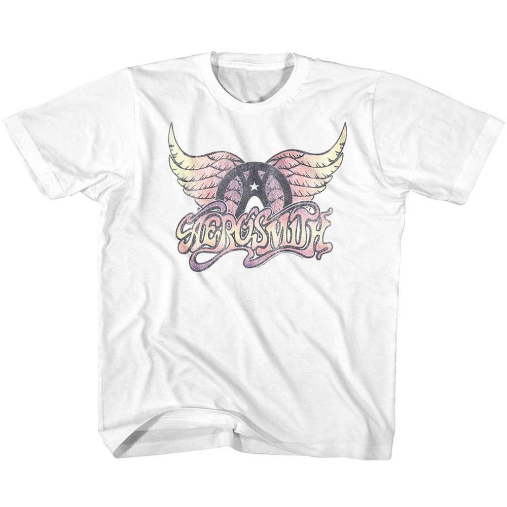 Aerosmith Faded S Classic Rock Youth Fan T-Shirt